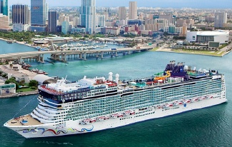 Norwegian Epic docked at the Port of Miami
