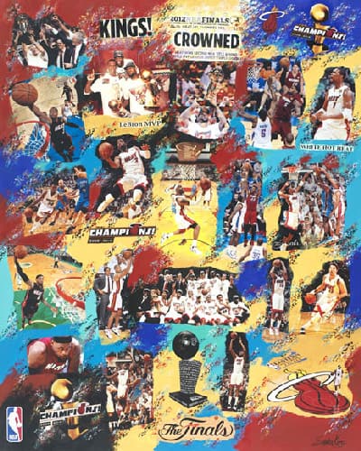Miami Heat Collage Series On Display