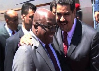 Neither St. Kitts and Nevis' Prime Minister Dr. Timothy Harris (left) and President of Venezuela Mr. Nicholas Maduro attended Eight Annual Summit of Americas