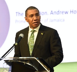 Jamaica's Prime Minister, the Most Hon Andrew Holness