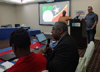 American Registry for Internet Numbers in Basseterre: Vincent Byron, Attorney General of St Kitts and Nevis, Bevil Wooding, Jon Worley