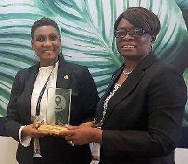 St. Kitts Wins the Tourism for Tomorrow Award - Carlene Henry-Morton, and Diannille Taylor-Williams