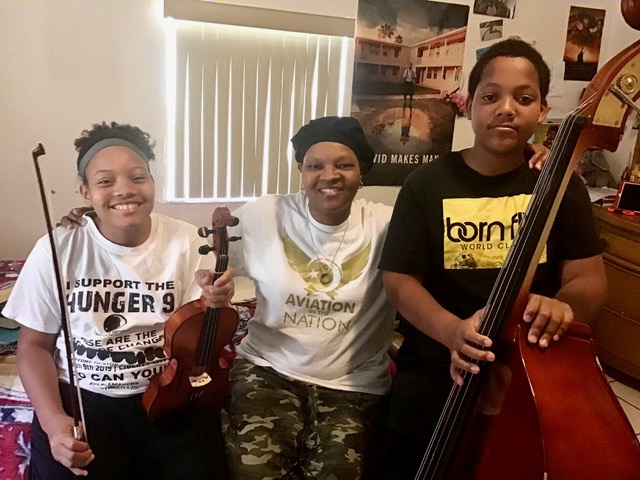 Miami Music Project Kimberley Muhammad-daughter-Saniyyah_son-Saleem