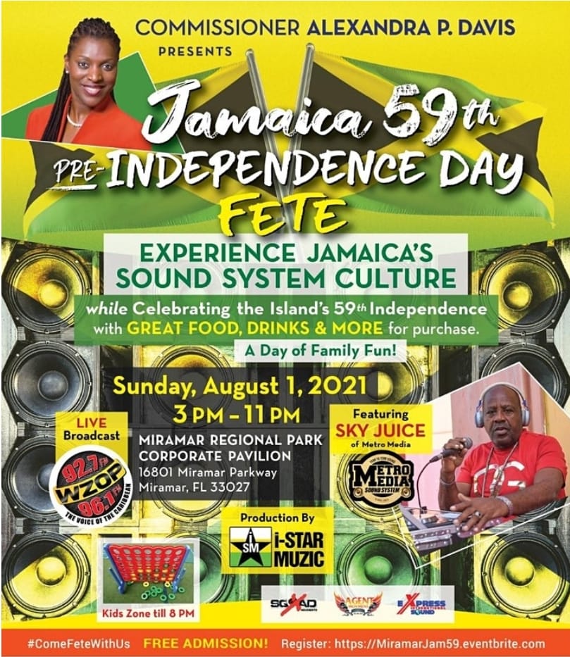 Jamaica's 59th Independence Celebrations in South Florida 2021