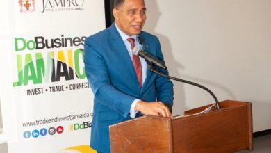 Prime Minister of Jamaica, The Most Honourable Andrew Holness, at the Do Business Jamaica luncheon