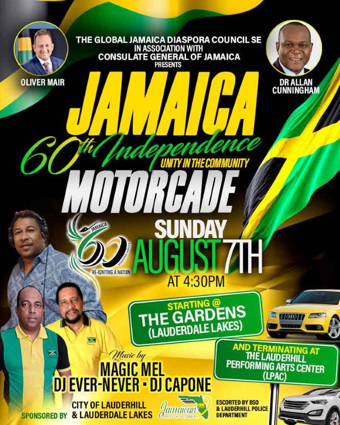 Jamaica 60th Independence Motorcade - South Florida
