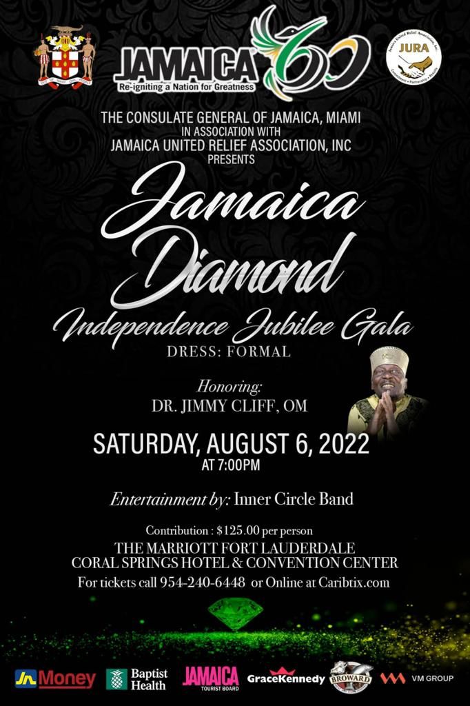 Jamaica Diamond Independence Jubilee Gala - South Florida