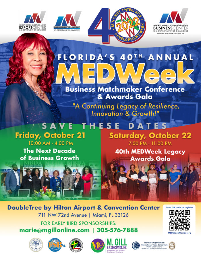 Florida’s 40th Annual MEDWeek 2022 Business Matchmaker Conference & Legacy Award Gala