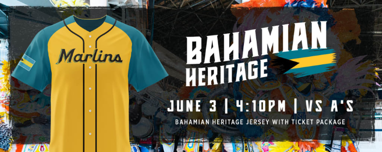 Miami Marlins - The Bahamian Prince. 🇧🇸🤴🏿 Get your own jersey and Jazz  bobble this Saturday at LoanDepot Park for Bahamian Heritage Night: marlins.com/tickets