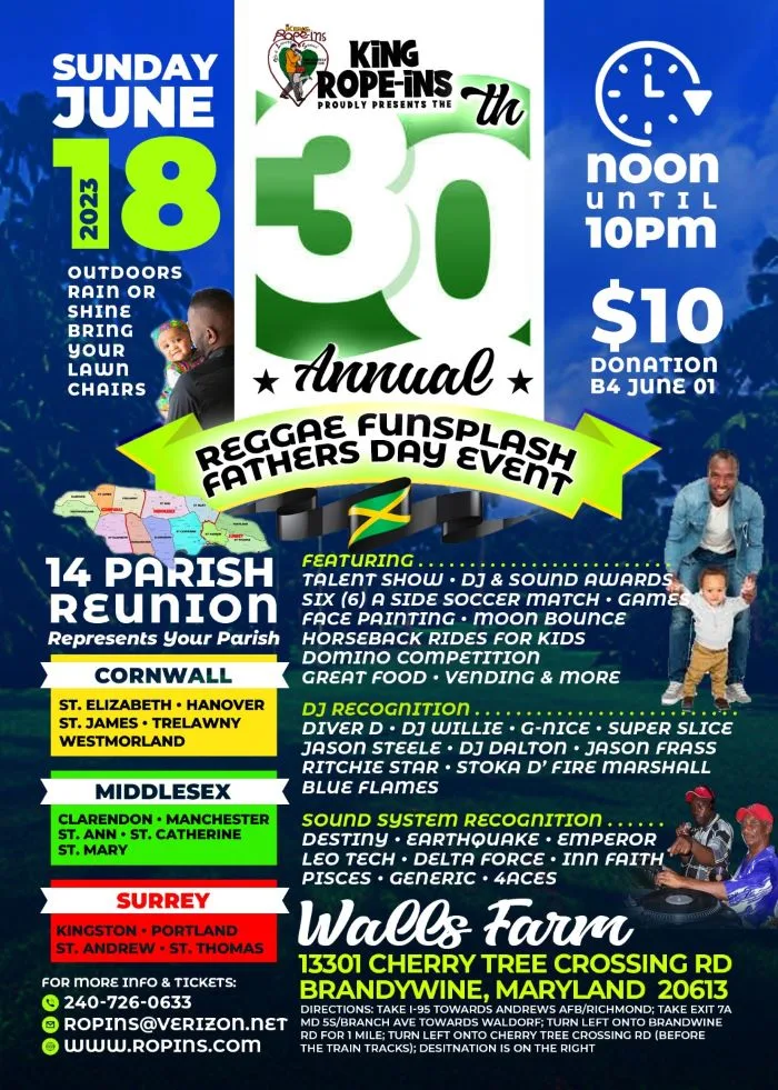 30th Annual Reggae Funsplash Father's Day Event
