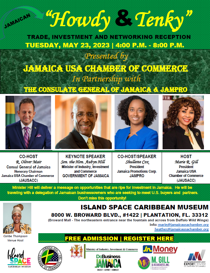 Jamaican "Howdy & Tenky" Trade, Investment & Business Networking Reception