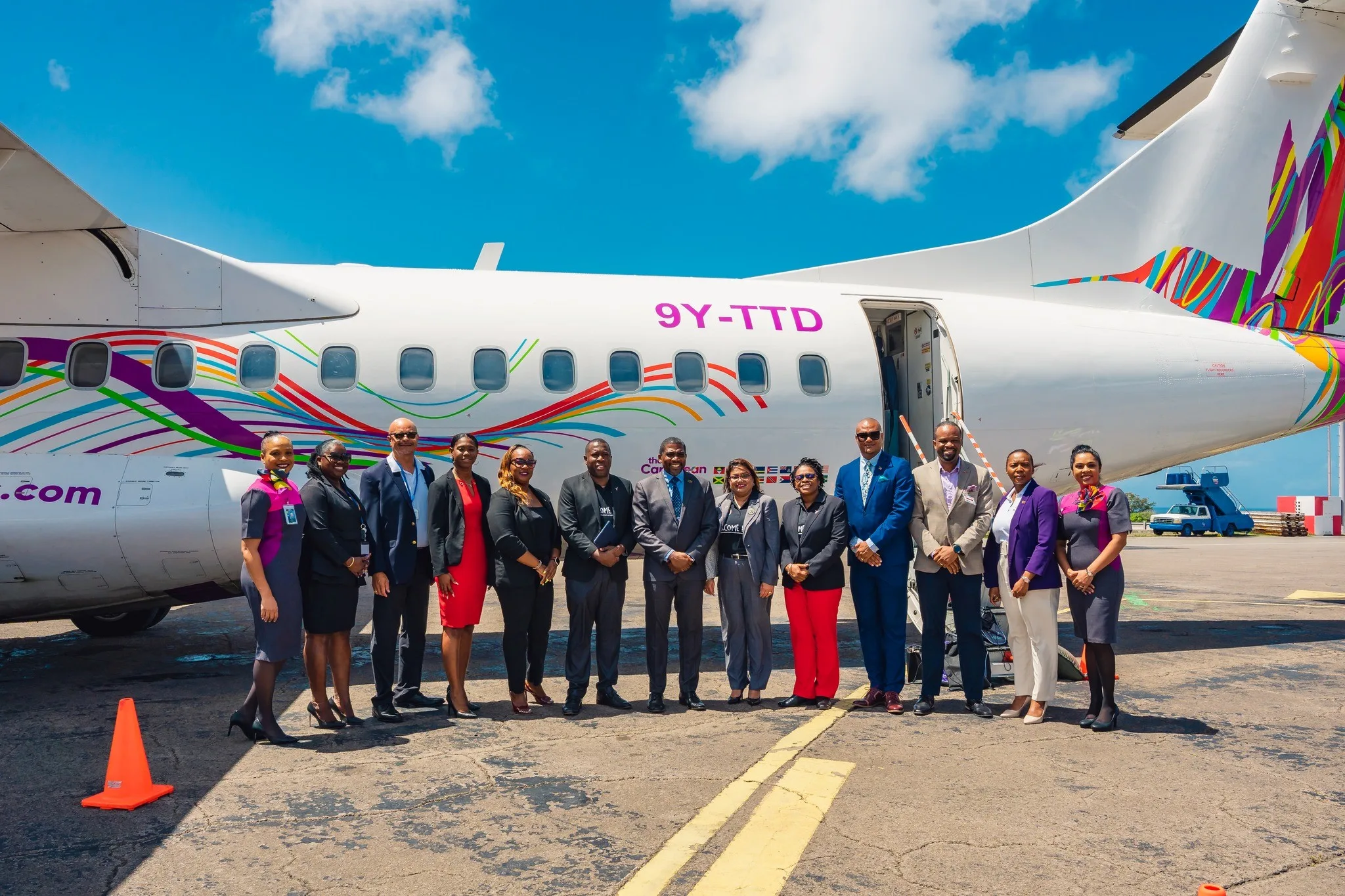 Caribbean Airlines flight to Saint Kitts and Nevis