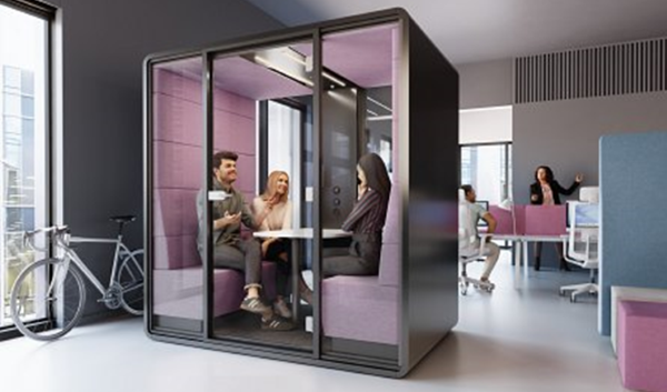 Telephone and acoustic booths for offices