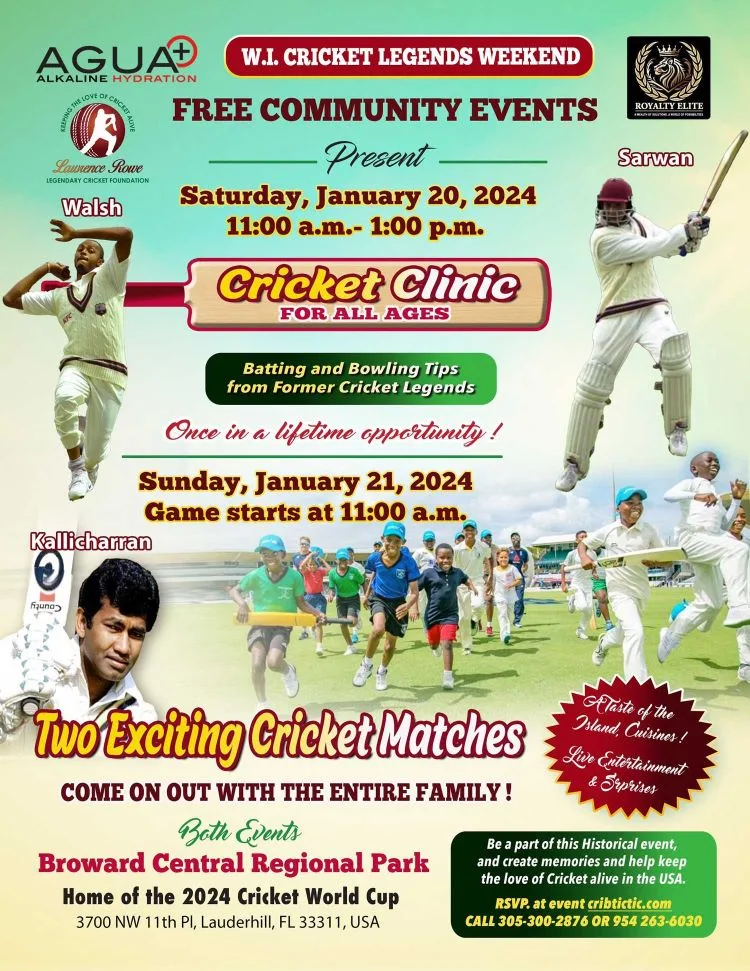 West Indies Cricket Legends Cricket Clinic