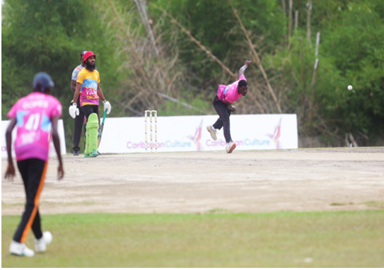 Team Demerara, Guyana in action against Team Southeast, Trinidad.