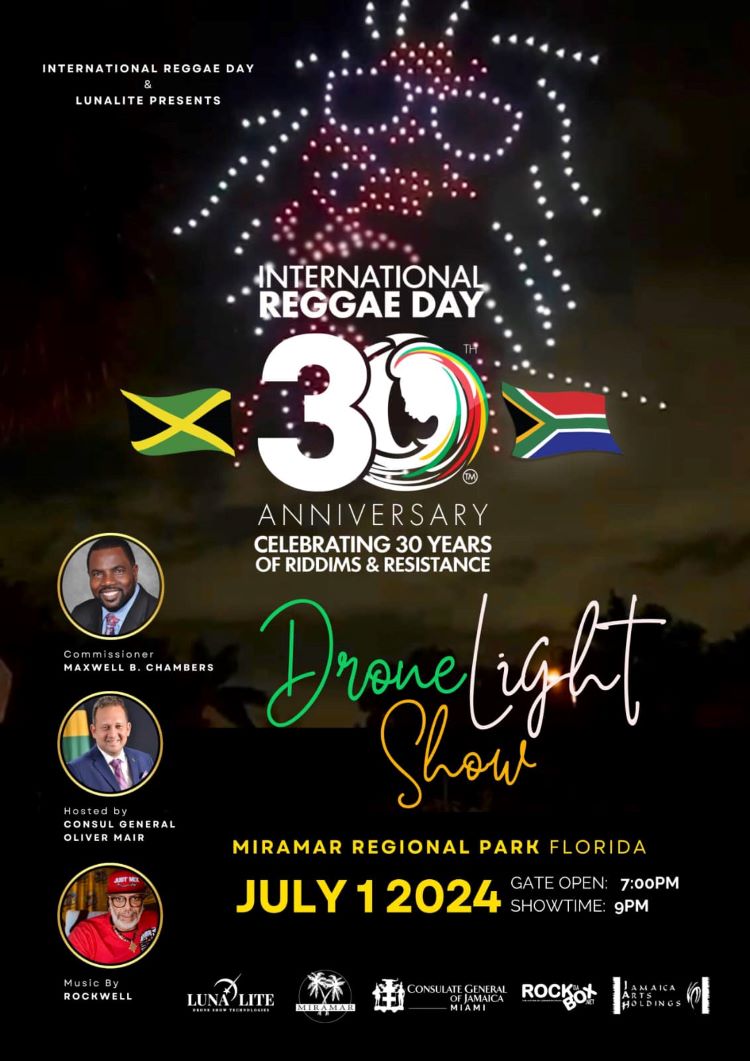International Reggae Day Drone Light Show