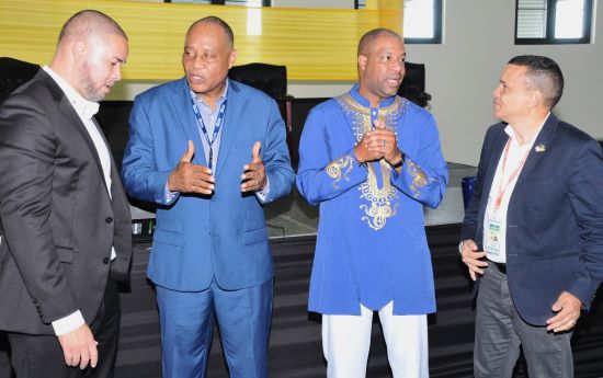 Michael Lee Chin Jr, Garfield Daley, David Mullings Andrew Pairman at Jamaica Diaspora Conference