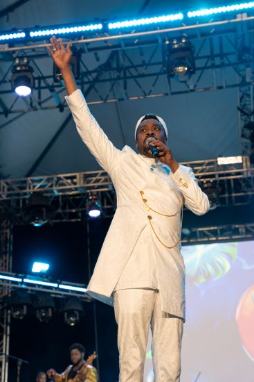 Beenie Man at the Appleton Estate Jamaica Rum Festival held at the Catherine Hall Sports Complex in Montego Bay on Thursday. 