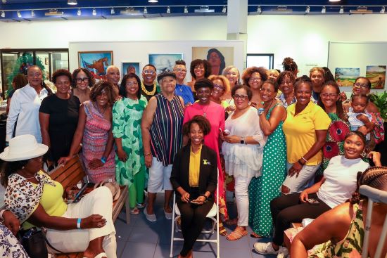 The Jamaican Women of Florida attended in force. President Aisha King Rainford sits in front
