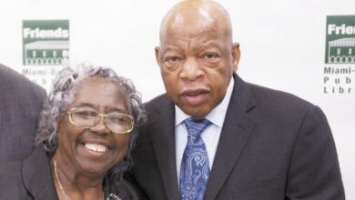 Dr. Enid Curtis Pinkney and John Lewis