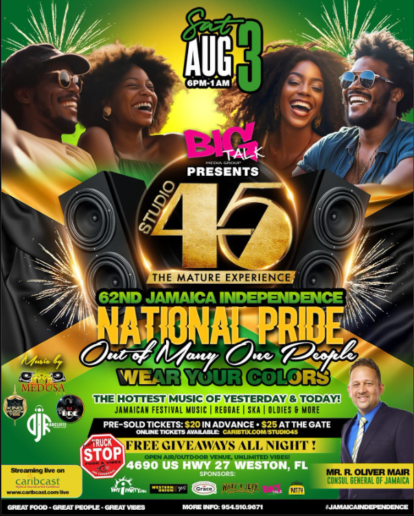 Studio 45 JAMAICA INDEPENDENCE PARTY