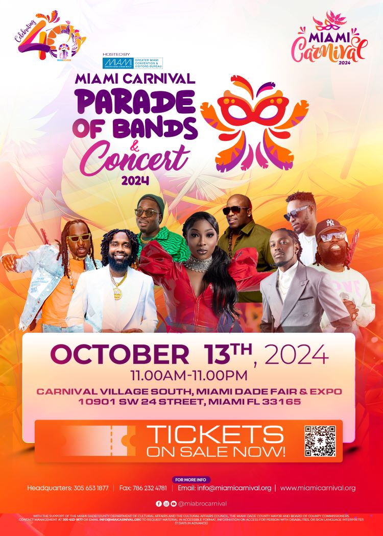 Miami Carnival 2024 Parade of Bands & Concert