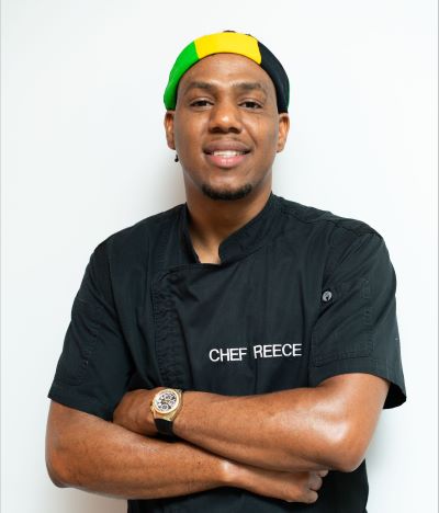 Chef Reece at Grace Jamaican Jerk Festival