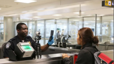 Customs and Border Patrol (CBP) Officer checking Visas