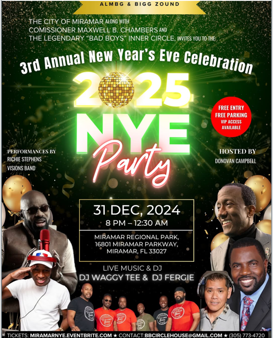 City of Miramar: 3rd Annual New Year’s Eve Celebration