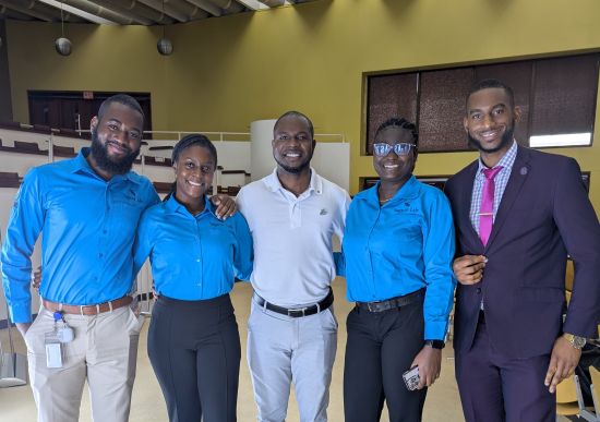 Roshoun Scott, Renee Graham, Jevaughn Smith, Sharine Bennett, and Jae-Rae Pike 