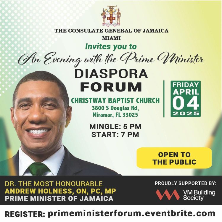 An Evening With Jamaica's Prime Minister Diaspora Forum