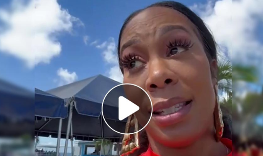 Sanya Richards-Ross Champions Cruise Berthing in the Cayman Islands