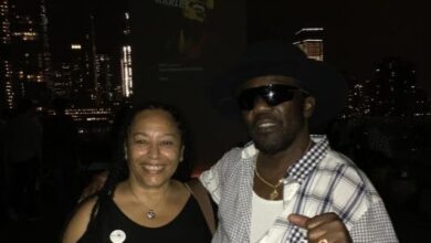 Andrea M Davis Founder IRD and Toots Hibbert at the 50th Anniversary