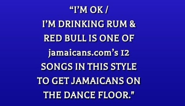 Jeopardy! Clue Features Jamaicans.com and Beenie Man Songs
