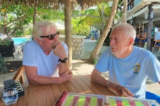 Richard Branson and Chris Blackwell