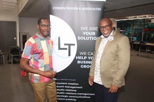 Lyndon Taylor and journalist social worker Bernard Burrell