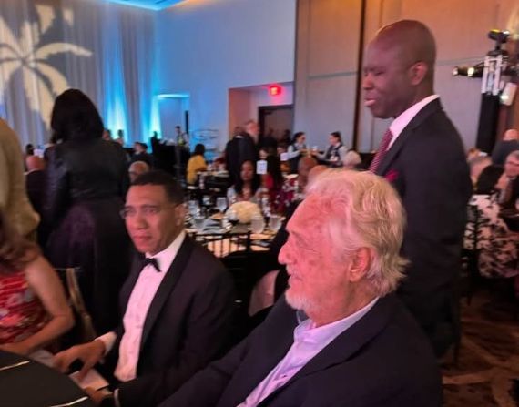 Lee Issa with P.M. Dr Andrew Holness