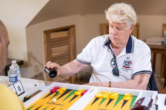 Joe Russell wins Backgammon Tournament