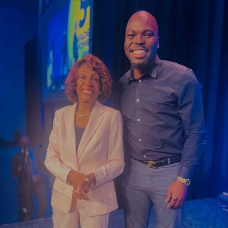 Congressional Black Caucus Foundation Congresswoman Maxine Waters, Commissioner Marlon Bolton