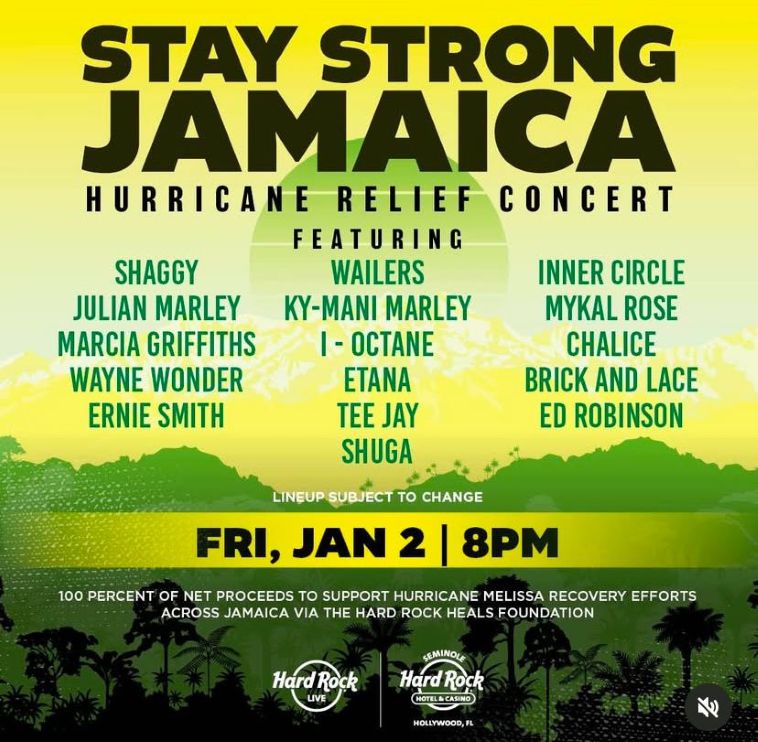 Stay Strong Jamaica Hurricane Relief Concert