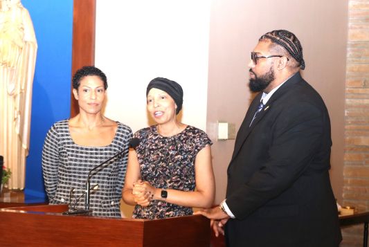 Children of the late Ambassador Curtis Ward - Myesha, Tamara, and son Kareem