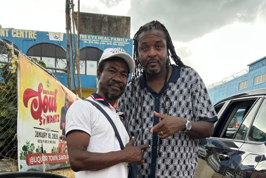 Richie Innocent and friend Richard Barrett